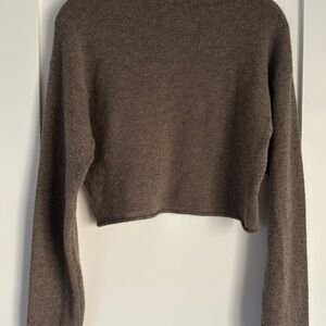 Reformation Cropped Cashmere Sweater